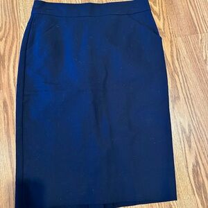 J. Crew Factory Dark Blue A-Line Skirt